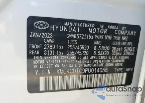 2023 Genesis Gv60 Advanced z USA, uszkodzony, nr VIN KMUKCDTC9PU014055